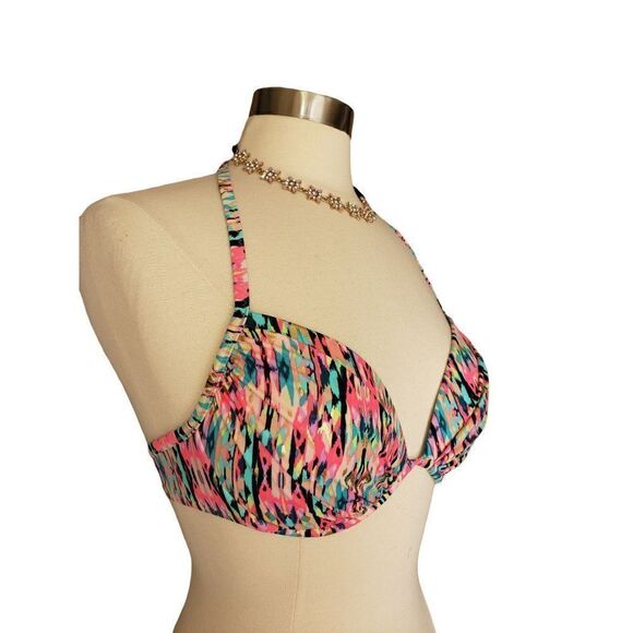 Women's Bikini Top Swimwear Halter Style Molded Cup Swim Top Medium NWOT - Picture 2 of 7